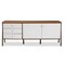 Wholesale Interiors Baxton Studio Harlow Mid-century Modern Scandinavian Style White and Walnut Wood Sideboard Storage Cabinet